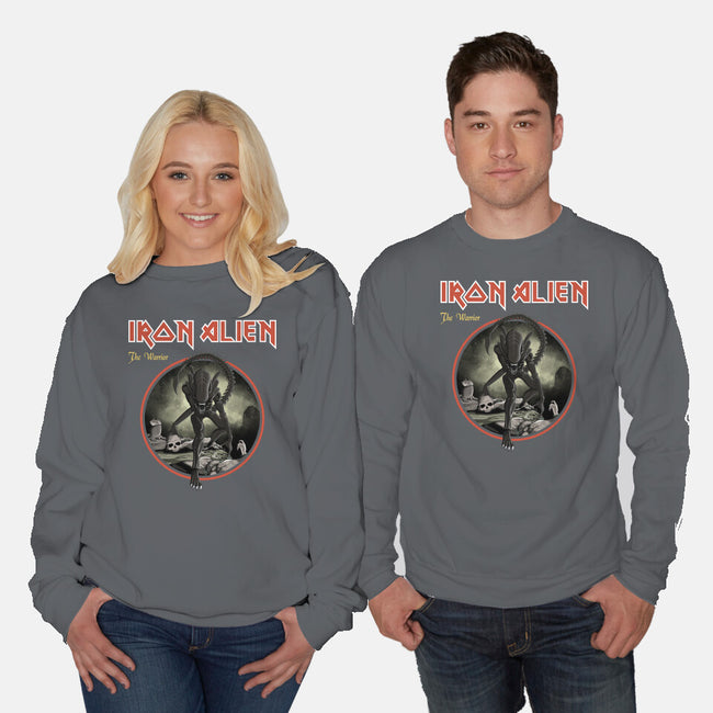 Iron Alien-Unisex-Crew Neck-Sweatshirt-retrodivision