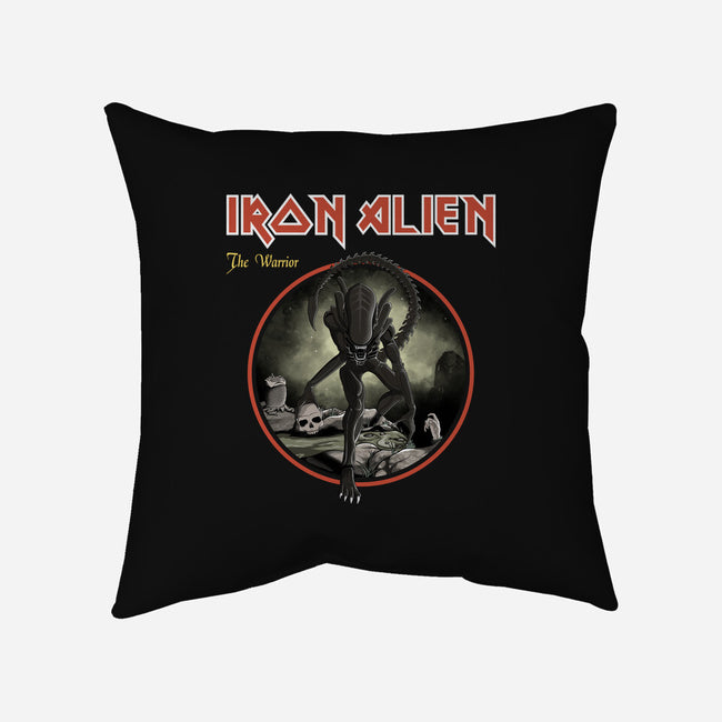 Iron Alien-None-Removable Cover w Insert-Throw Pillow-retrodivision