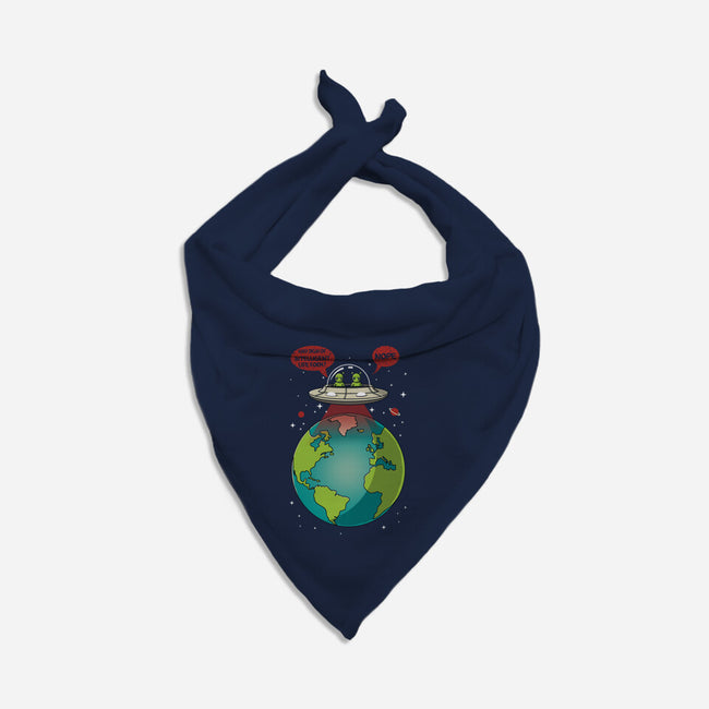 No Intelligent Life Form Found-Cat-Bandana-Pet Collar-erion_designs