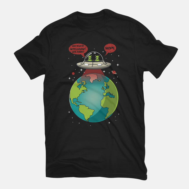 No Intelligent Life Form Found-Mens-Heavyweight-Tee-erion_designs