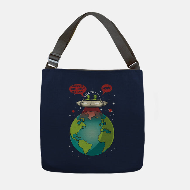 No Intelligent Life Form Found-None-Adjustable Tote-Bag-erion_designs