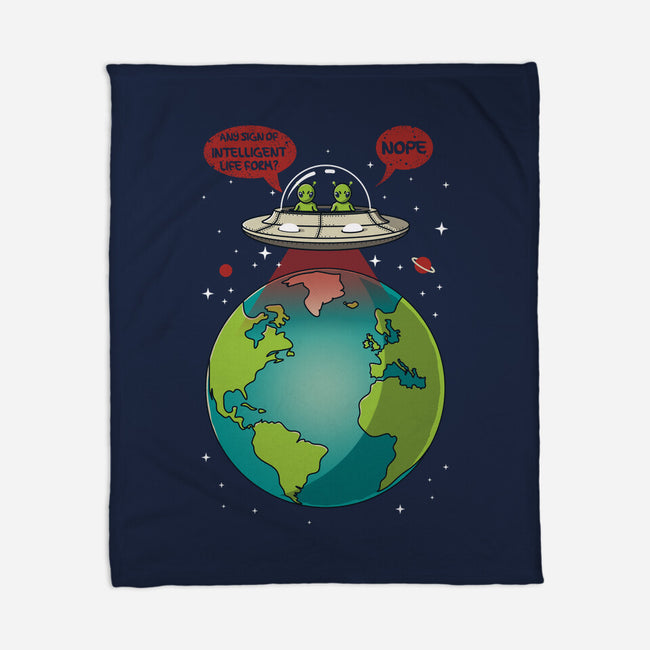 No Intelligent Life Form Found-None-Fleece-Blanket-erion_designs