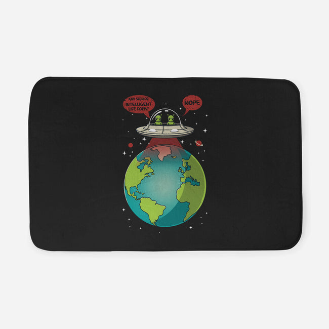 No Intelligent Life Form Found-None-Memory Foam-Bath Mat-erion_designs