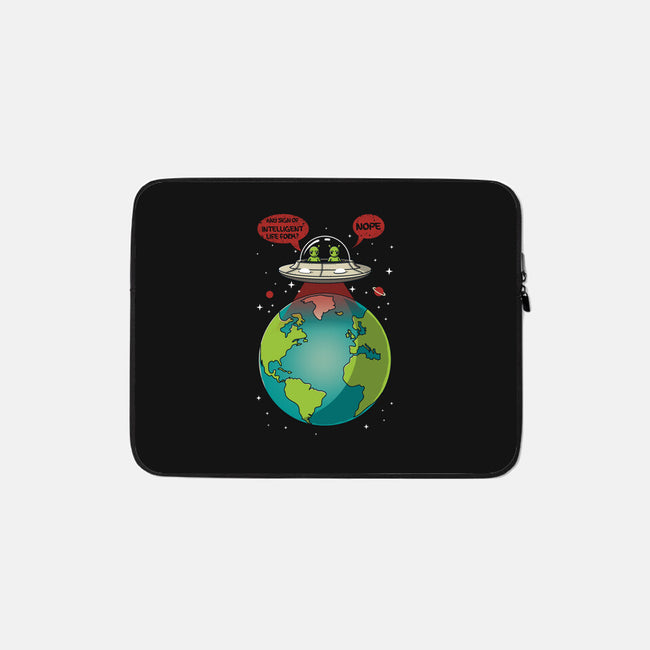 No Intelligent Life Form Found-None-Zippered-Laptop Sleeve-erion_designs