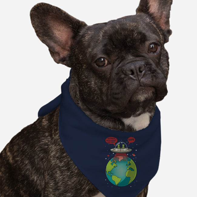 No Intelligent Life Form Found-Dog-Bandana-Pet Collar-erion_designs