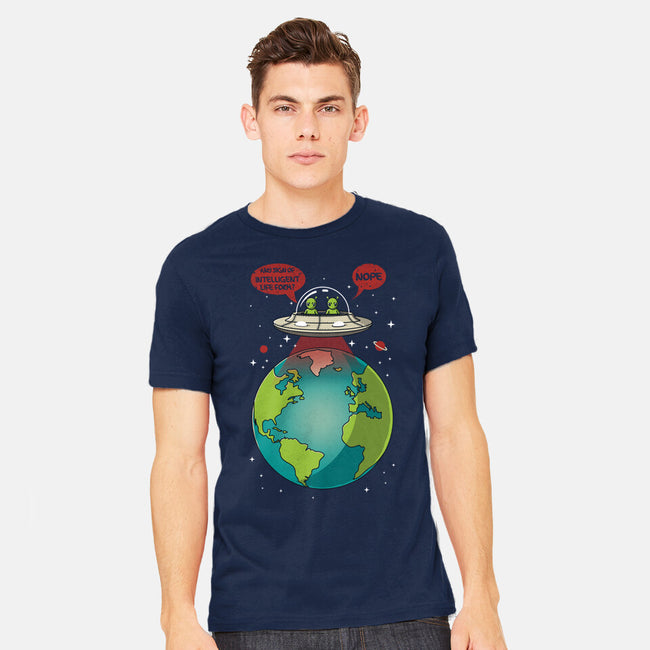 No Intelligent Life Form Found-Mens-Heavyweight-Tee-erion_designs