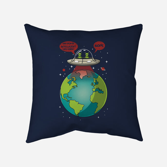 No Intelligent Life Form Found-None-Non-Removable Cover w Insert-Throw Pillow-erion_designs