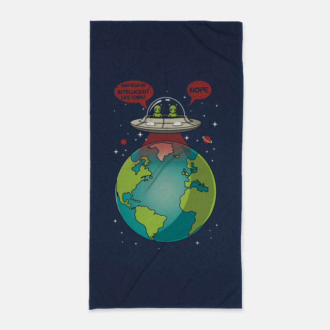 No Intelligent Life Form Found-None-Beach-Towel-erion_designs