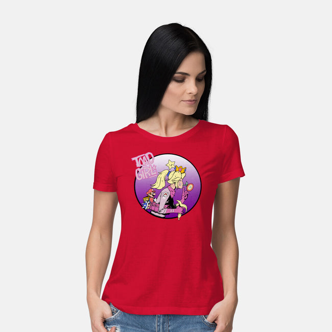 Toad Girl-Womens-Basic-Tee-Nerding Out Studio