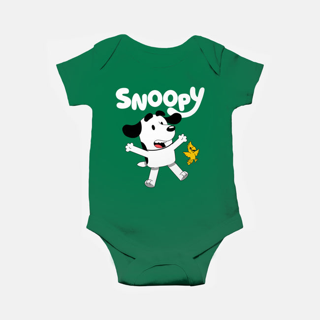 Beagle Dog Animation-Baby-Basic-Onesie-Studio Mootant