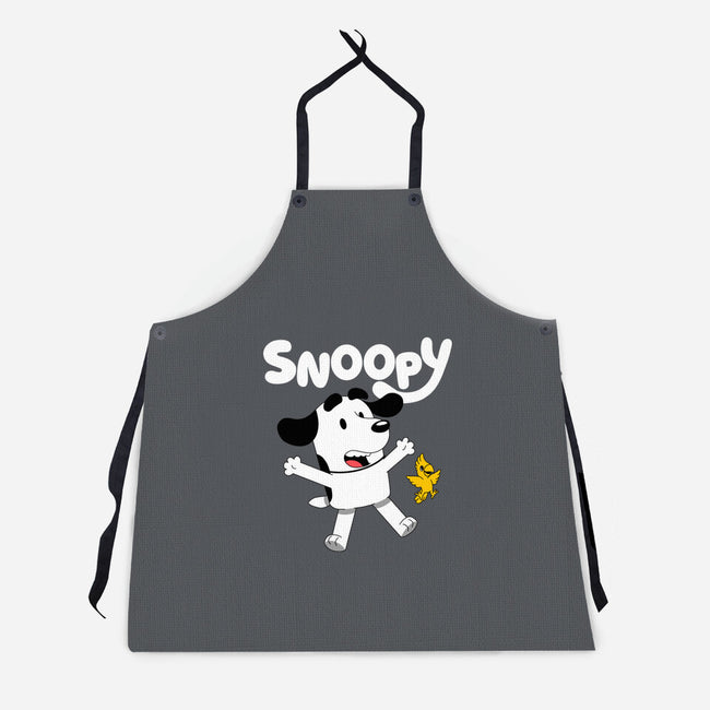 Beagle Dog Animation-Unisex-Kitchen-Apron-Studio Mootant