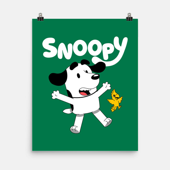 Beagle Dog Animation-None-Matte-Poster-Studio Mootant