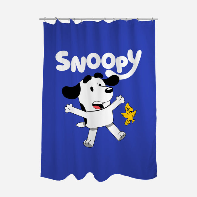 Beagle Dog Animation-None-Polyester-Shower Curtain-Studio Mootant