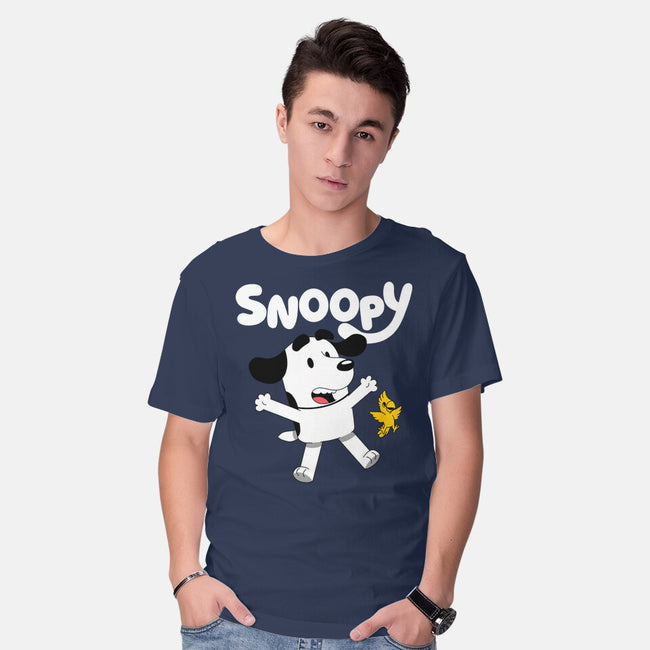 Beagle Dog Animation-Mens-Basic-Tee-Studio Mootant