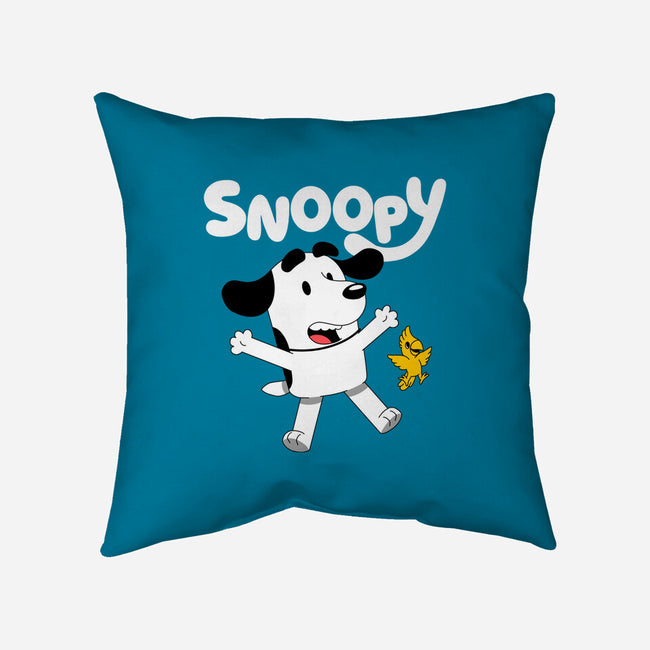 Beagle Dog Animation-None-Removable Cover-Throw Pillow-Studio Mootant