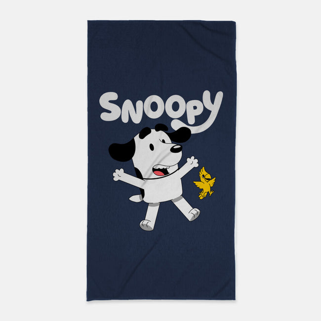 Beagle Dog Animation-None-Beach-Towel-Studio Mootant