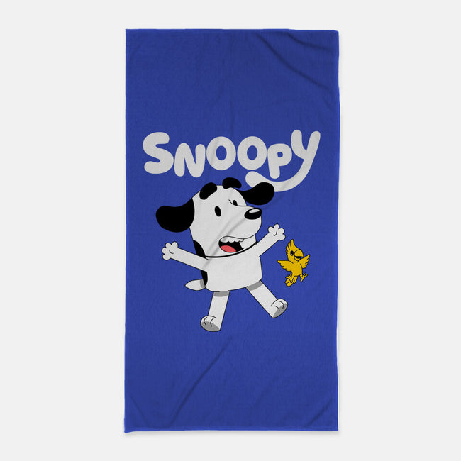 Beagle Dog Animation-None-Beach-Towel-Studio Mootant