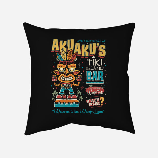 Aku Aku's Tiki Island-None-Non-Removable Cover w Insert-Throw Pillow-Nemons