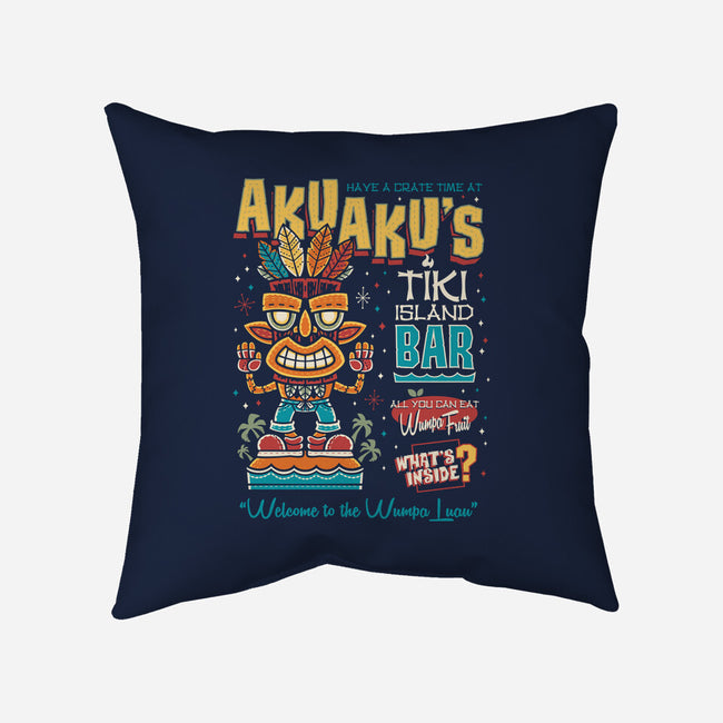 Aku Aku's Tiki Island-None-Non-Removable Cover w Insert-Throw Pillow-Nemons