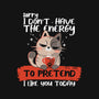 No Energy To Pretend-None-Removable Cover-Throw Pillow-erion_designs