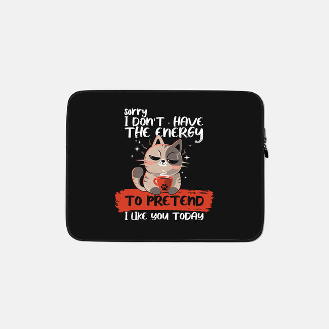 No Energy To Pretend-None-Zippered-Laptop Sleeve-erion_designs