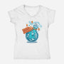 Happy Pills-Womens-V-Neck-Tee-erion_designs