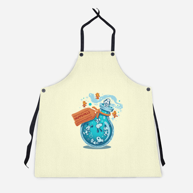 Happy Pills-Unisex-Kitchen-Apron-erion_designs