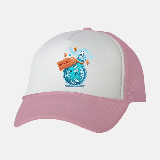 Happy Pills-Unisex-Trucker-Hat-erion_designs