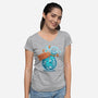 Happy Pills-Womens-V-Neck-Tee-erion_designs