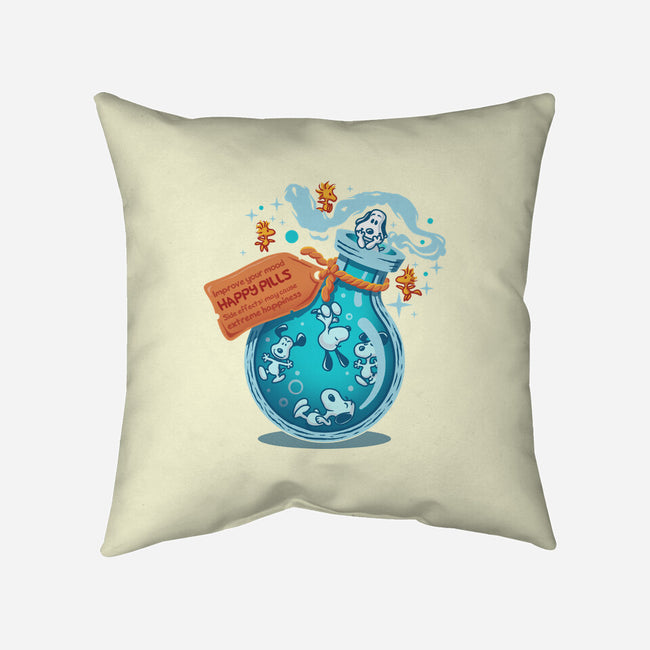 Happy Pills-None-Removable Cover-Throw Pillow-erion_designs
