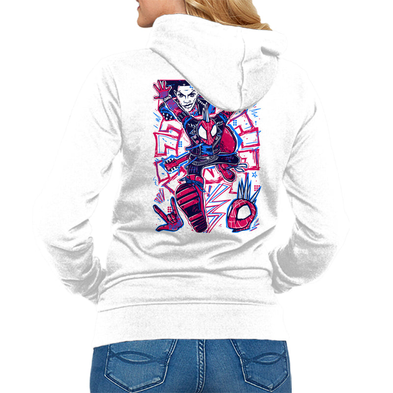 Hobie Brown Spider Punk-Unisex-Zip-Up-Sweatshirt-Panchi Art by TeeFury