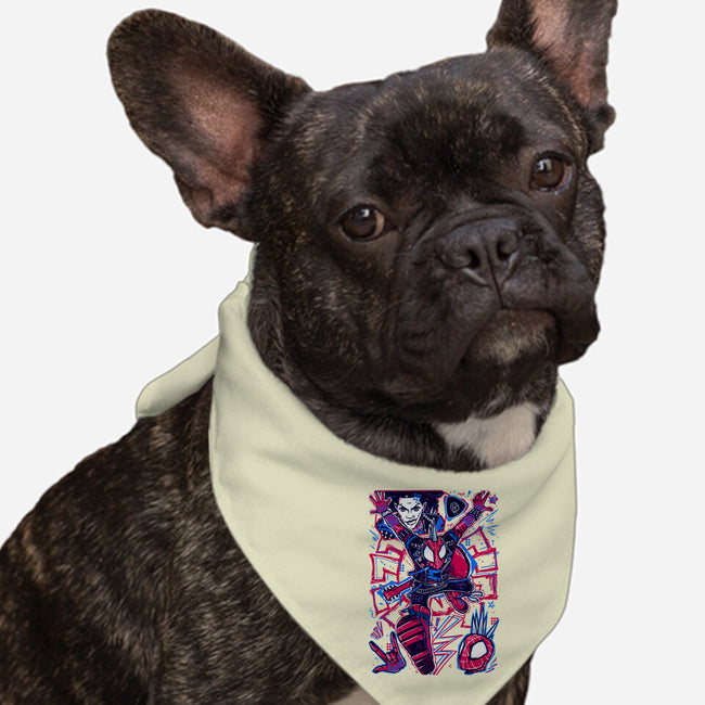 Hobie Brown Spider Punk-Dog-Bandana-Pet Collar-Panchi Art