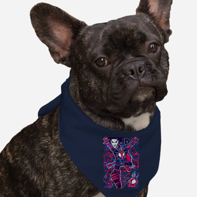 Hobie Brown Spider Punk-Dog-Bandana-Pet Collar-Panchi Art