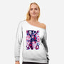 Hobie Brown Spider Punk-Womens-Off Shoulder-Sweatshirt-Panchi Art