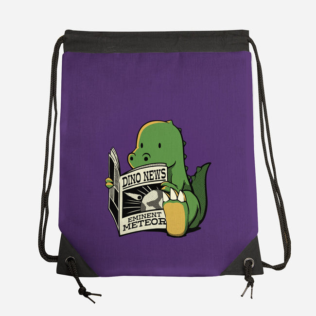 Jurassic News-None-Drawstring-Bag-tobefonseca