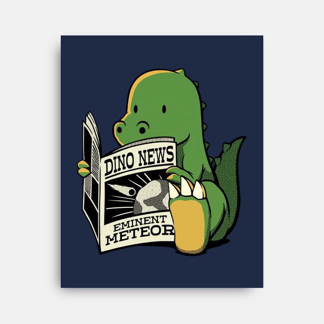 Jurassic News-None-Stretched-Canvas-tobefonseca