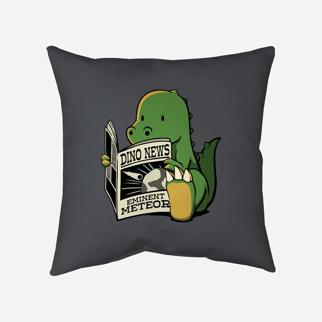 Jurassic News-None-Removable Cover w Insert-Throw Pillow-tobefonseca