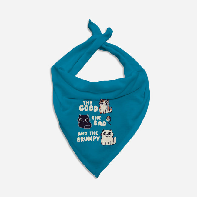 Good Bad And Grumpy-Cat-Bandana-Pet Collar-Weird & Punderful