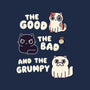 Good Bad And Grumpy-Womens-Fitted-Tee-Weird & Punderful