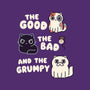 Good Bad And Grumpy-None-Stretched-Canvas-Weird & Punderful
