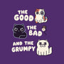 Good Bad And Grumpy-None-Removable Cover w Insert-Throw Pillow-Weird & Punderful