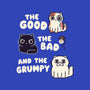 Good Bad And Grumpy-None-Non-Removable Cover w Insert-Throw Pillow-Weird & Punderful