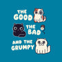 Good Bad And Grumpy-Cat-Bandana-Pet Collar-Weird & Punderful