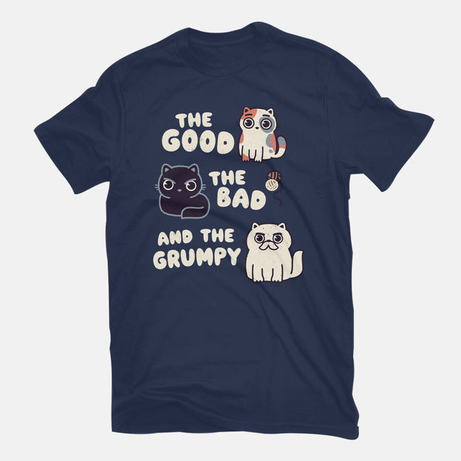 Good Bad And Grumpy-Womens-Basic-Tee-Weird & Punderful