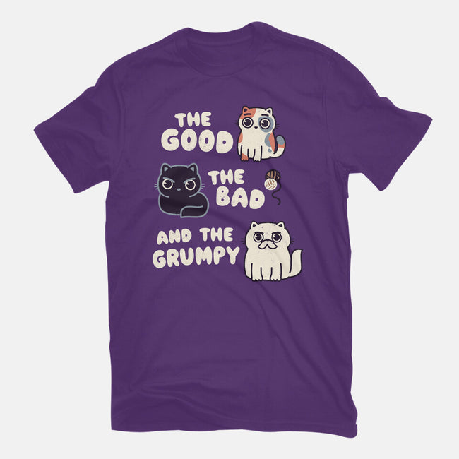 Good Bad And Grumpy-Womens-Fitted-Tee-Weird & Punderful