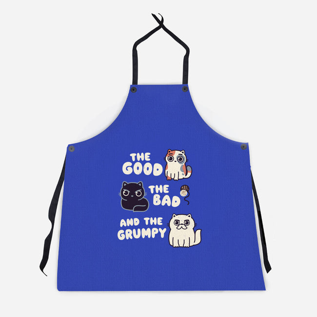 Good Bad And Grumpy-Unisex-Kitchen-Apron-Weird & Punderful