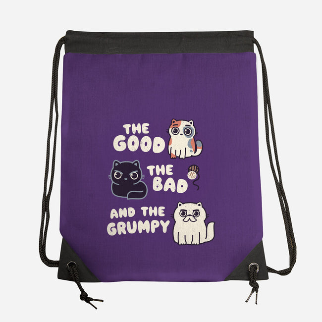 Good Bad And Grumpy-None-Drawstring-Bag-Weird & Punderful