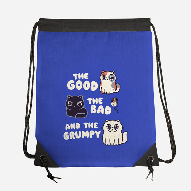 Good Bad And Grumpy-None-Drawstring-Bag-Weird & Punderful