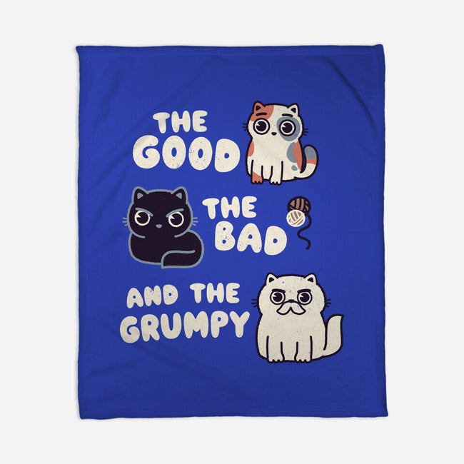 Good Bad And Grumpy-None-Fleece-Blanket-Weird & Punderful