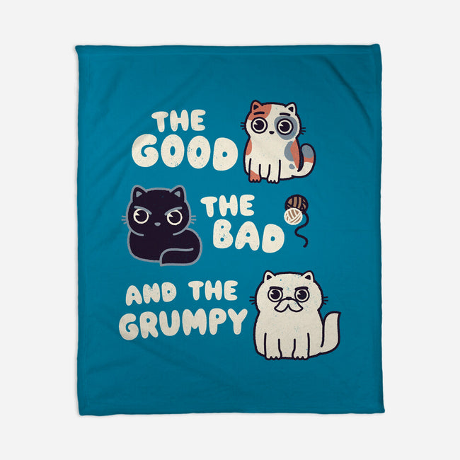 Good Bad And Grumpy-None-Fleece-Blanket-Weird & Punderful
